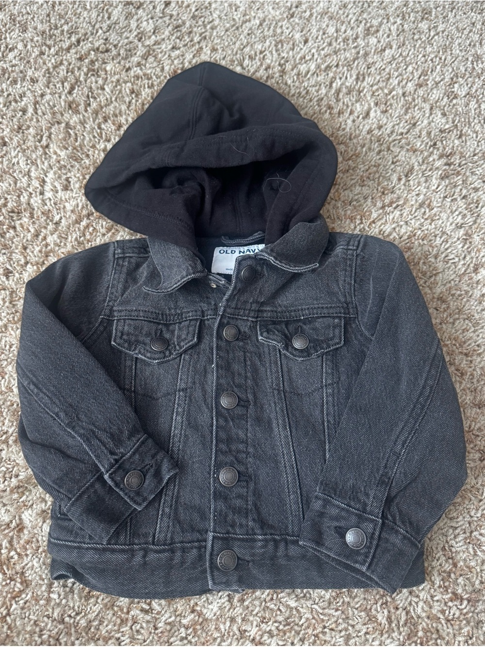 Old Navy Toddle Boy Black Denim Jacket